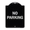 Signmission Designer Series Sign-No Parking, Black & Silver Heavy-Gauge Aluminum, 24" x 18", BS-1824-9814 A-DES-BS-1824-9814 - alternate 1